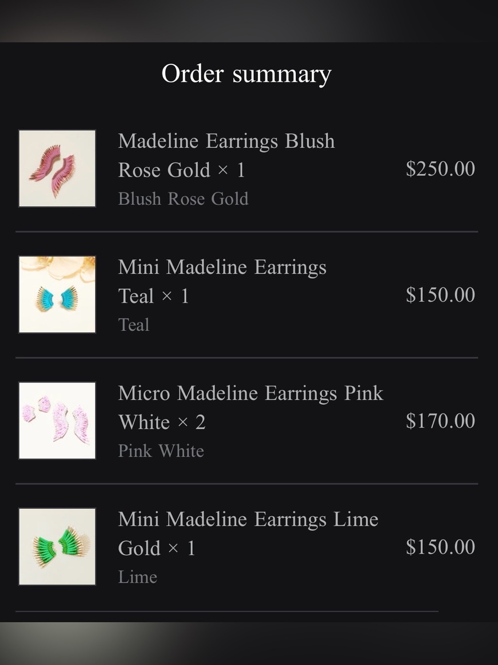Mignonne Gavigan Mini Madeline Earrings in Limited Edition Lime Gold - Picture 10 of 11